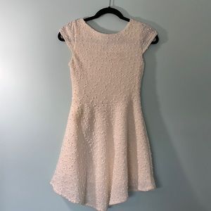 Laundry by Shelli Segal off white fit and flare dress